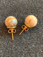 Ohrstecker Jaspis Beige, 11mm