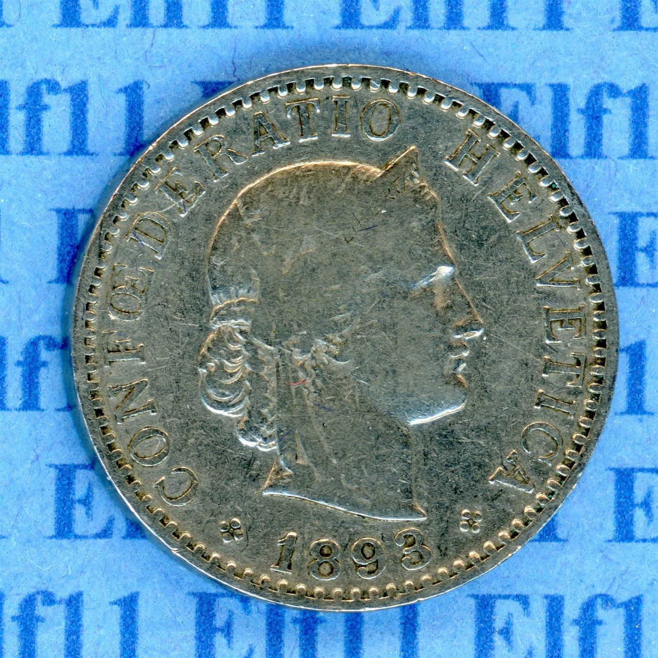 Tutti le monete: CHF___0.20 1893 s 20 Rappen – Usato da Widnau venduto da Elf11