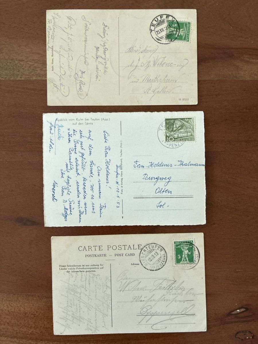 Cartes postales: 8 Ansichtskarten Schweiz von Teufen AP – D'occasion à Oftringen par Cla.vD.74 5