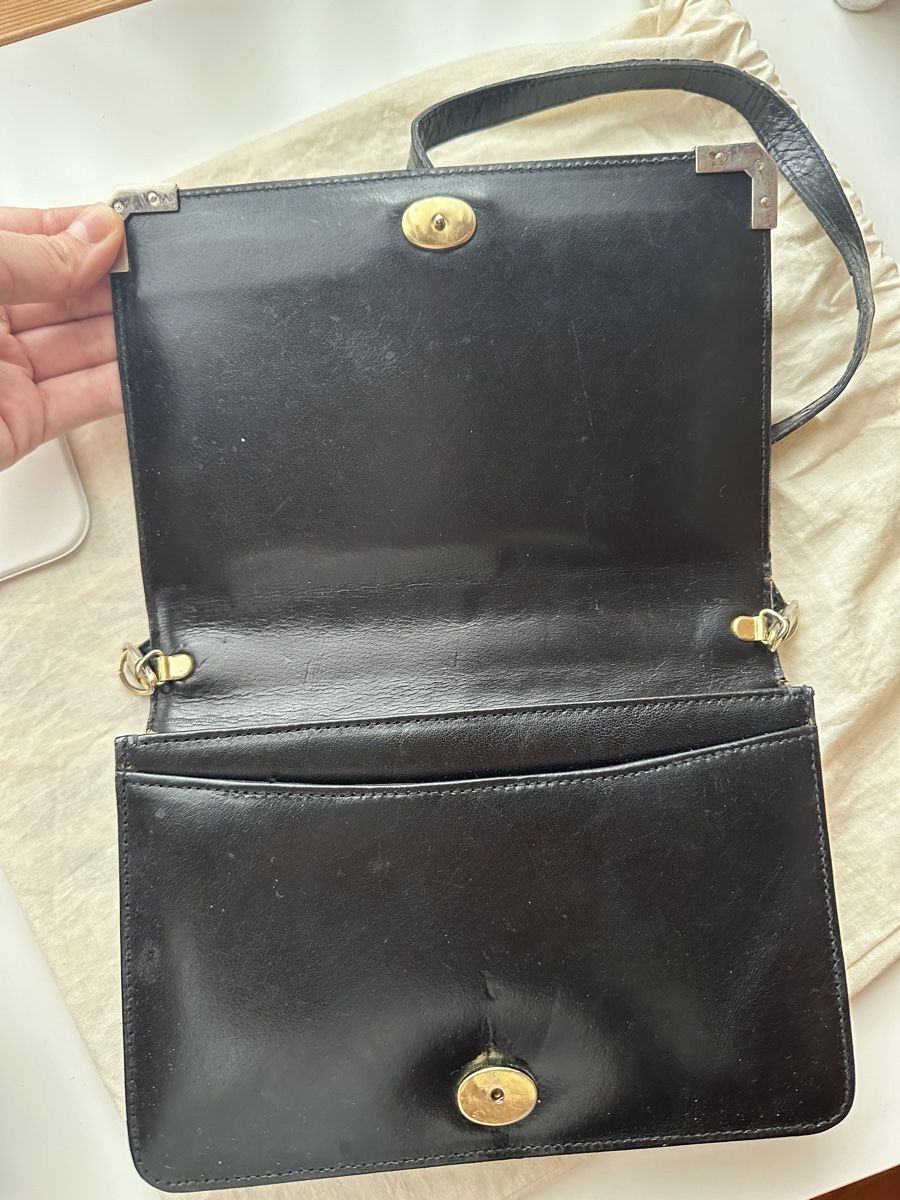 Borse da donna: Vintage Ledertasche "El Corte Inglés" schwarz – Usato da Appenzell venduto da CBuerkler 1
