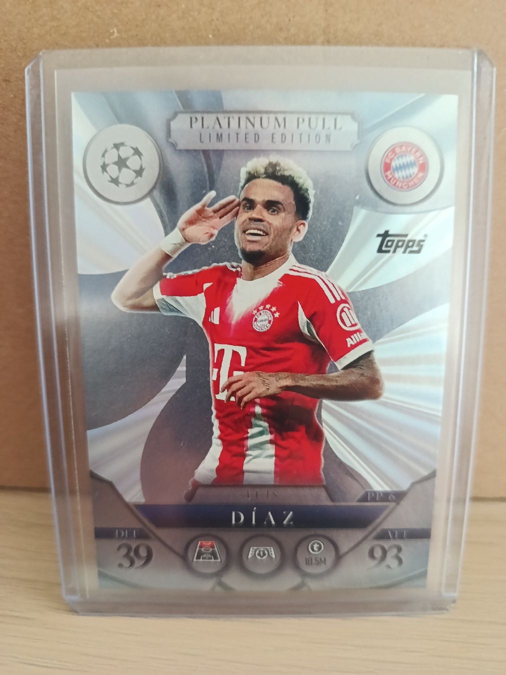Topps Cartes à collectionner: Platinum Pull Limited Edition Luis Diaz FC Bayern  – Neuf (Voir description) à Gerolfingen par Thossy86