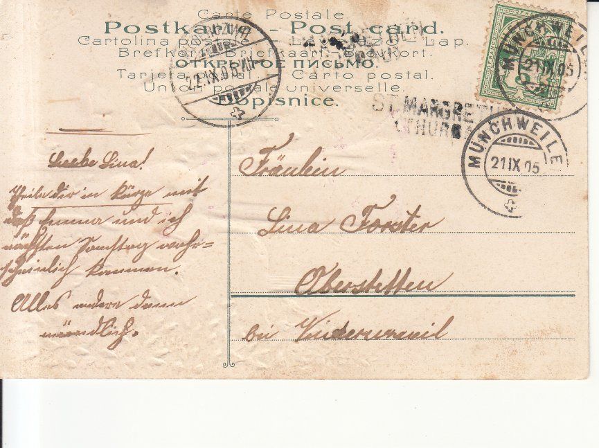 Tutti i francobolli: Stabstempel St. Margrethen Thurgau – Usato da Bürglen TG venduto da StampGraf
