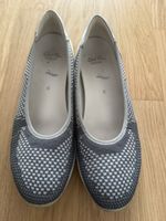 Damen Ballerinas ara Fusion grau silber Grösse 6 neu