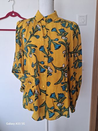 Chemisier Weekend Max Mara imprimé fleuri soie Taille 36