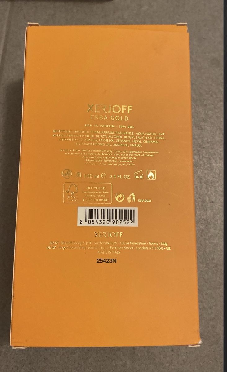 Xerjoff Parfums & Eau de Toilette: Erba Gold Xerjoff – Neuf (Voir description) à Bonaduz par cor_cy6r 5