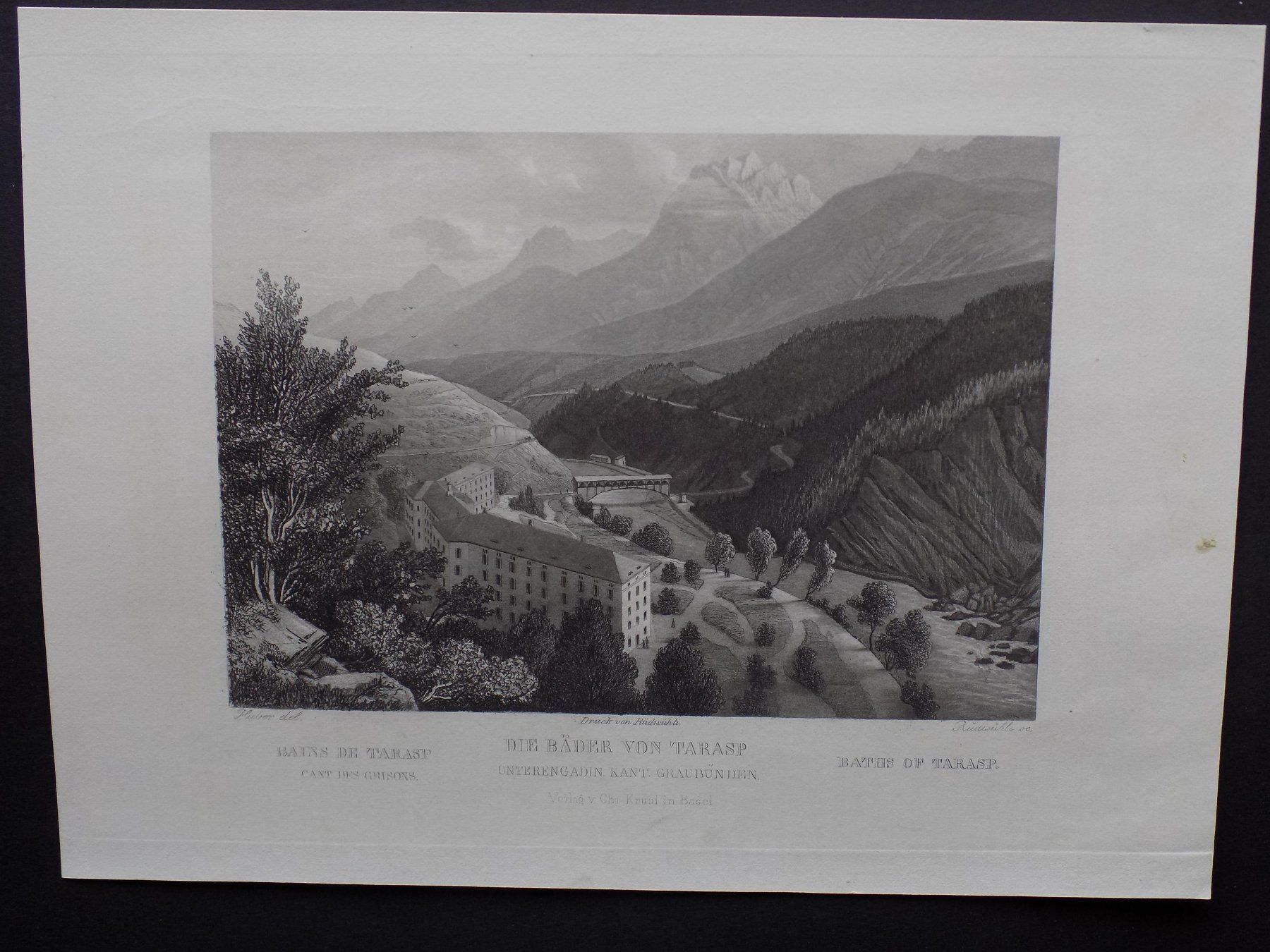 Gravures: Tarasp Bad – D'occasion à Risch par Rischli15