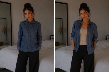 Chemise en jean Denim Co. - Taille 36 - Comme neuve