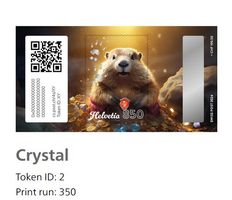 Swiss Crypto Stamp 4.0 Token ID 2 Kristall Special Edition