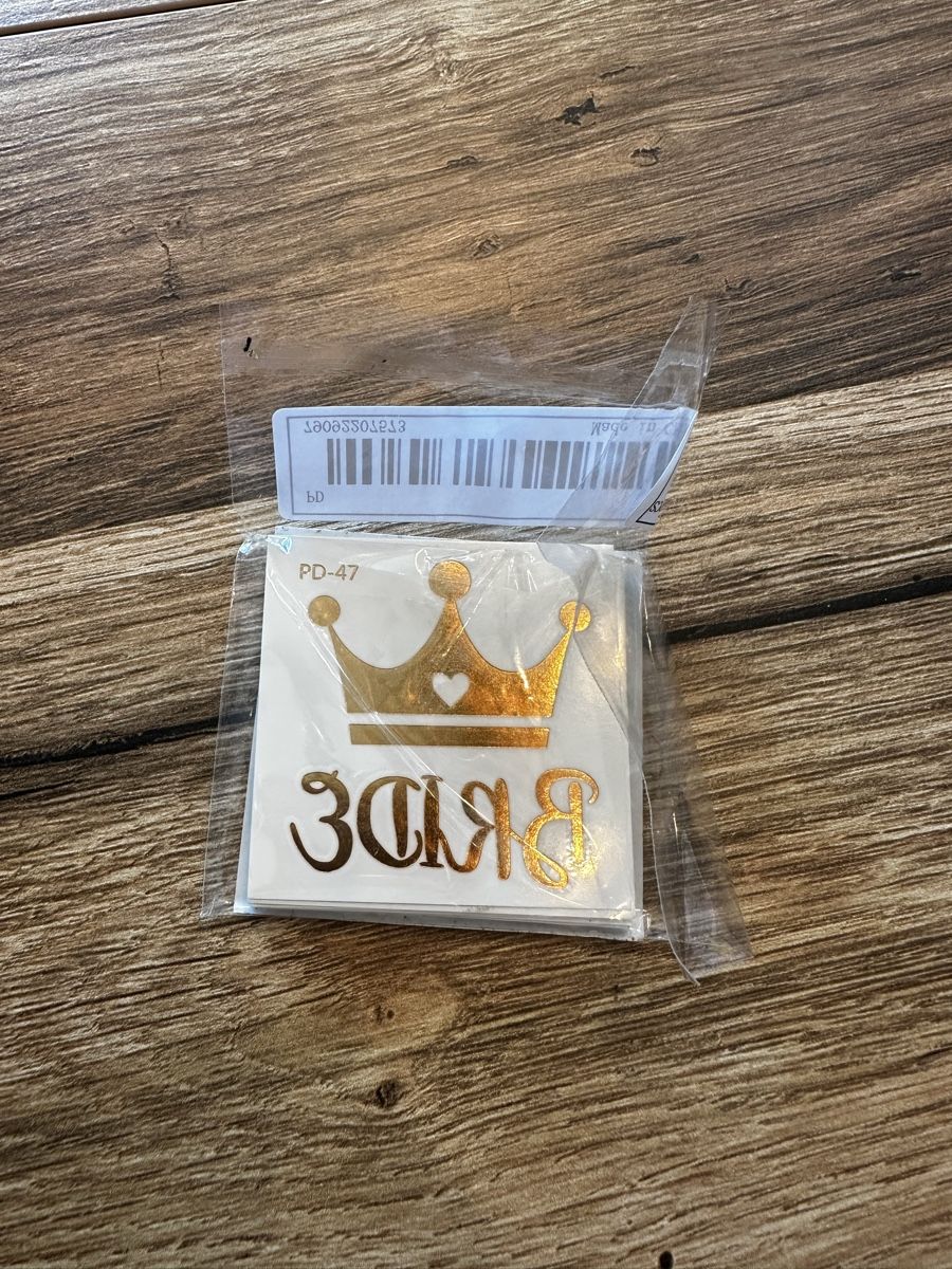 Tutte le decorazioni: Tattoo Set Team Bride Gold, 16 Stück – Nuovo e nell'imballaggio originale da Siebnen venduto da luana_cataleya 1