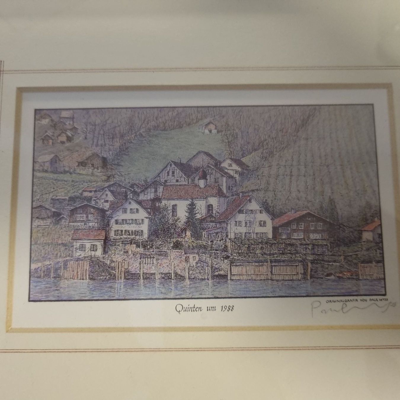 Grafica & Litografie: 4×Lithographie Paul Wyss Quinten – Usato da Zürich venduto da Melossoap 4