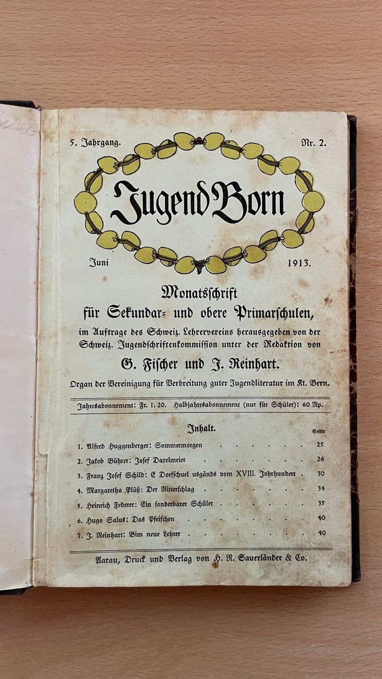Libri: Jugend Born Monatsschrift Juni 1913 – Usato da Glattfelden venduto da cybermaxx 1