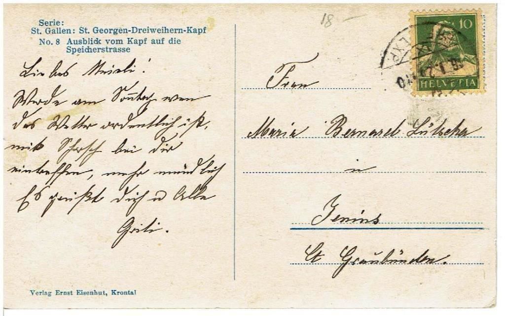 Cartoline postali: St.Georgen-Dreiweihern-Kapf – Usato da Flims - Dorf venduto da Stagediver 1