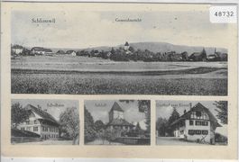 Schlosswil - Schulhaus, Schloss, Gasthof zum Kreuz, Total
