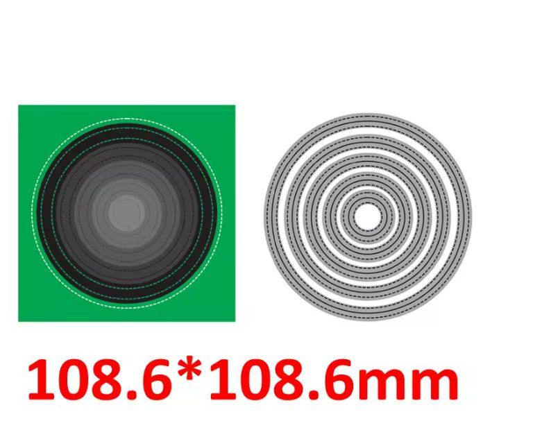 Sciablone: Neues Stanzformen-Set Rahmen mit "doppelt genähtem" Rand – Nuovo e nell'imballaggio originale da Effretikon venduto da wenuss 1