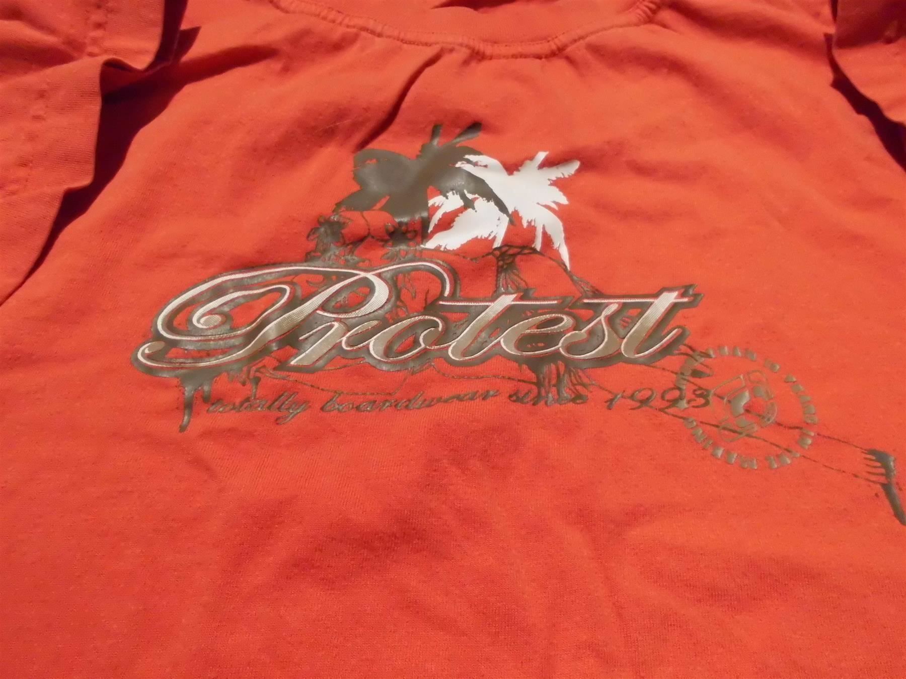 T-shirt: T-Shirt ca. Grösse M, Protest, orange – Usato da Zürich venduto da abraxas1291 1