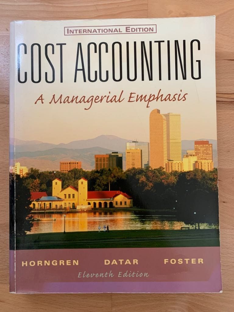 Libri: Cost Accounting a Managerial Euphasis 11th Edition – Usato da Lausanne venduto da Mathis28
