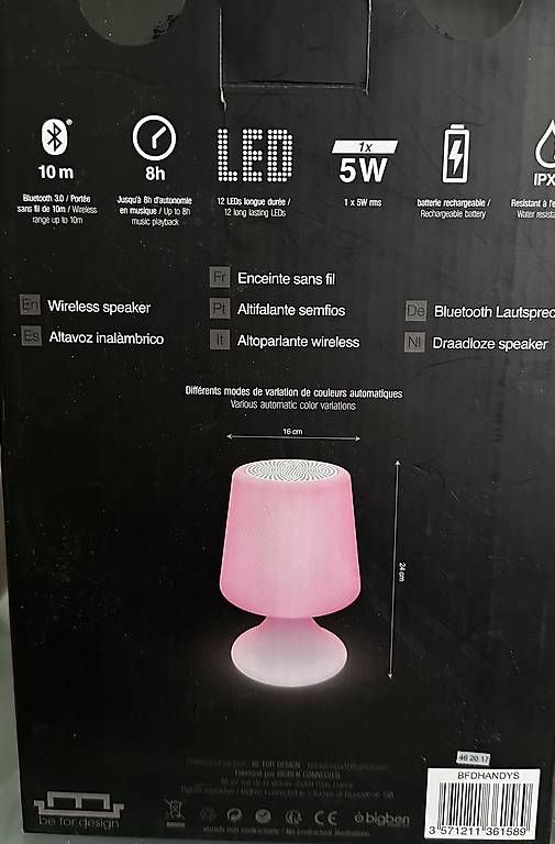 Lampen: LED Deko Lampe mit Bluetooth Sound – Neu und originalverpackt aus Zürich von Capricorn-Vertrieb 1