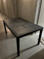 Gartentisch Kunststoff Anthrazit 150x90 cm leicht gebraucht