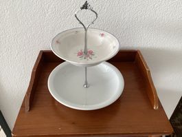 Etagere 3 stöckig, Porzellan