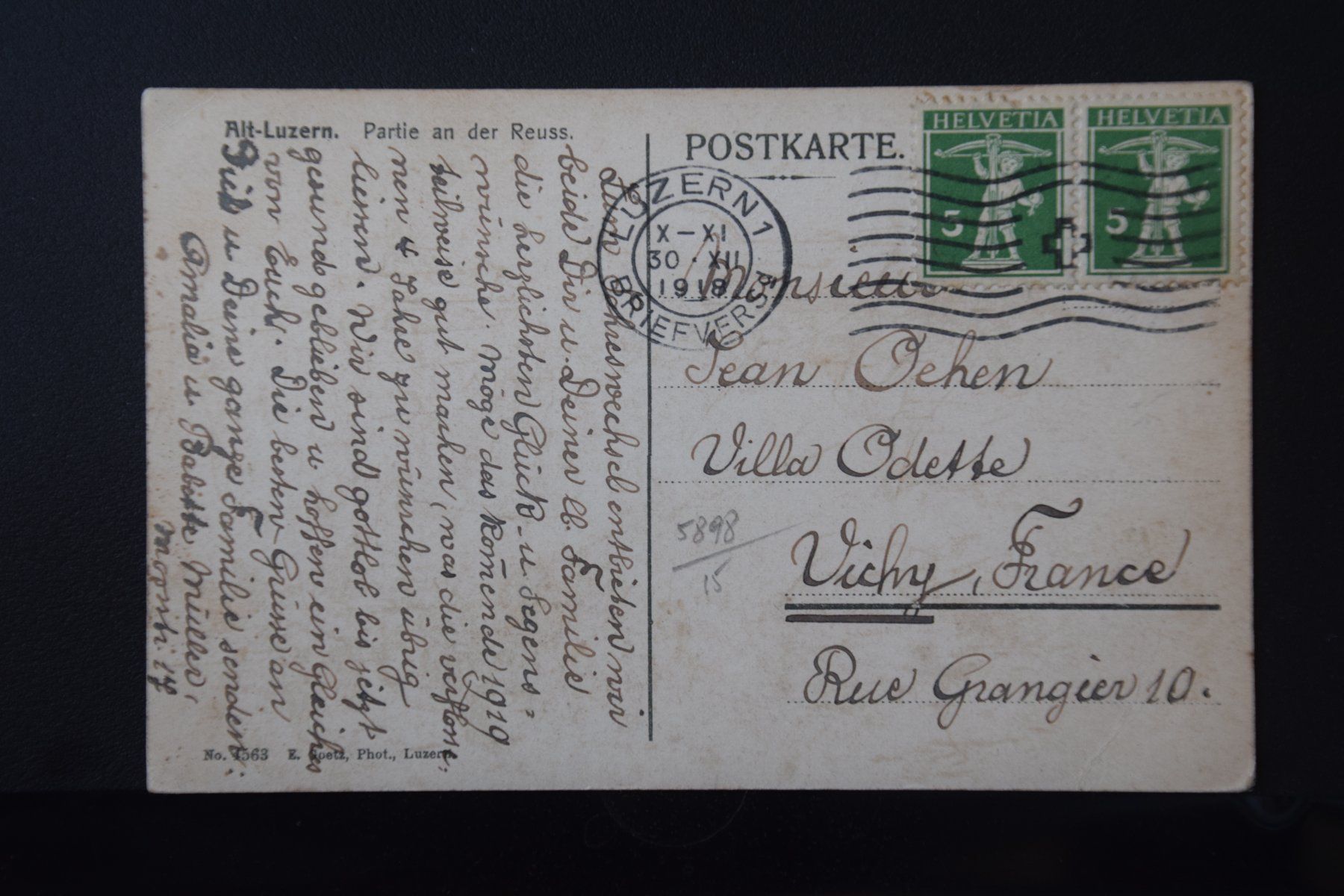 Cartoline postali: AK Luzern, Reusswehr 1918 – Usato da Luzern venduto da CH2018 1