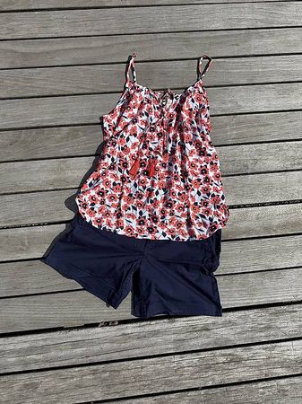 2-teiliges Set - H&M - Top geblumt & Shorts