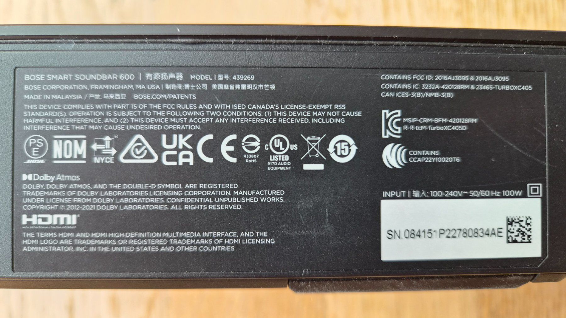 Bose Heimkino: Bose Smart Soundbar 600 – Gebraucht aus Bern von Duke_Biker 1