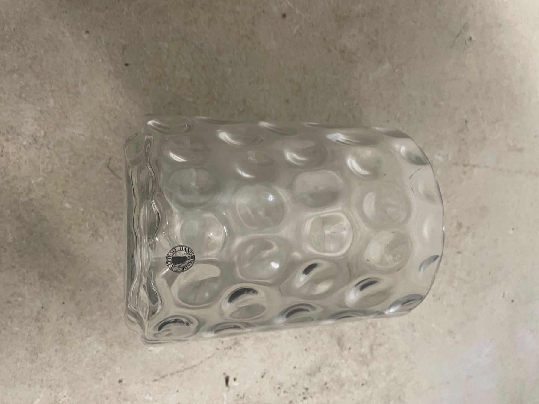 Ikea Vasi & Recipienti: Glasvase transparent mit Strukturmuster – Usato da Kerns venduto da viv_959f