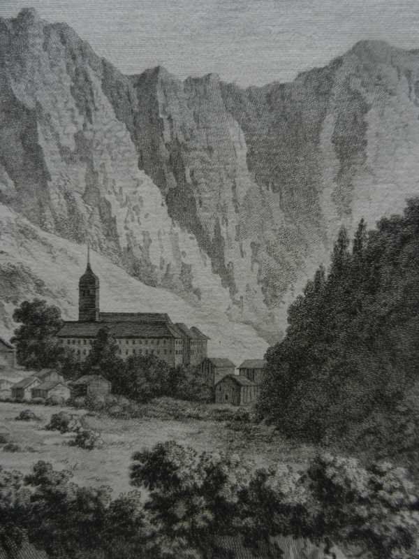 Incisioni: Pfäfers Kloster Kupferstich – Usato da Risch venduto da Rischli15 5