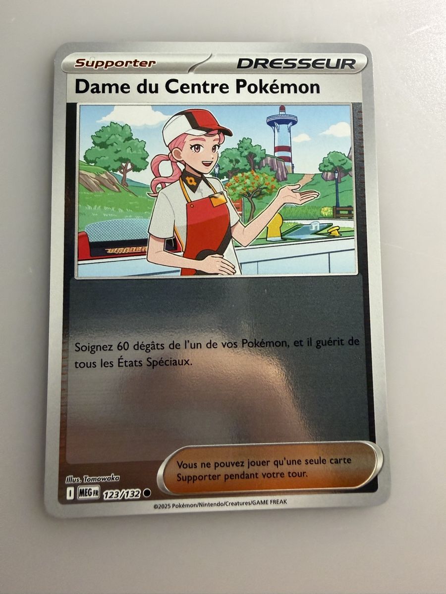 Pokémon Carte collezionabili: Dame du Centre Pokémon (MEG 123) – Nuovo (secondo la descrizione) da Vevey venduto da Matx