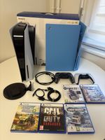 Ps5 disc édition - 2 controller- 5 jeux- Cover bleu Sony