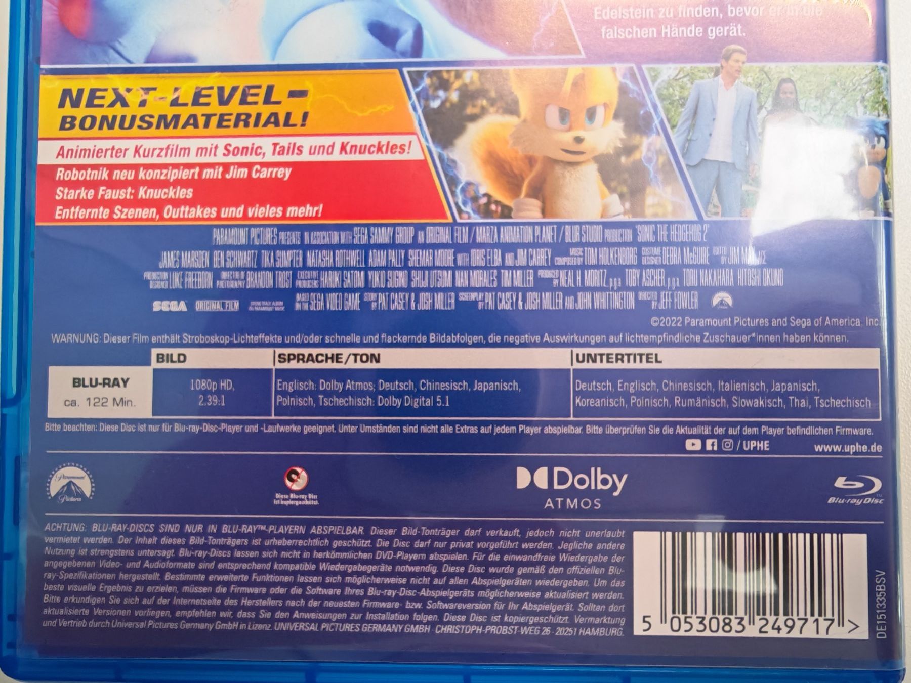Alle DVDs: Sonic the Hedgehog 2 – Gebraucht aus Liestal von Kratzilla 3