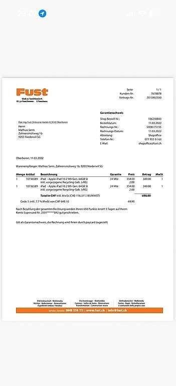 Apple Tablettes PC: iPad - Apple iPad 10.2 9th Gen. 64GB – D'occasion à Uzwil par Sennmeister 3