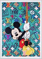 Death NYC Ltd Ed Pop Art Druck " Haring Mickey Mouse