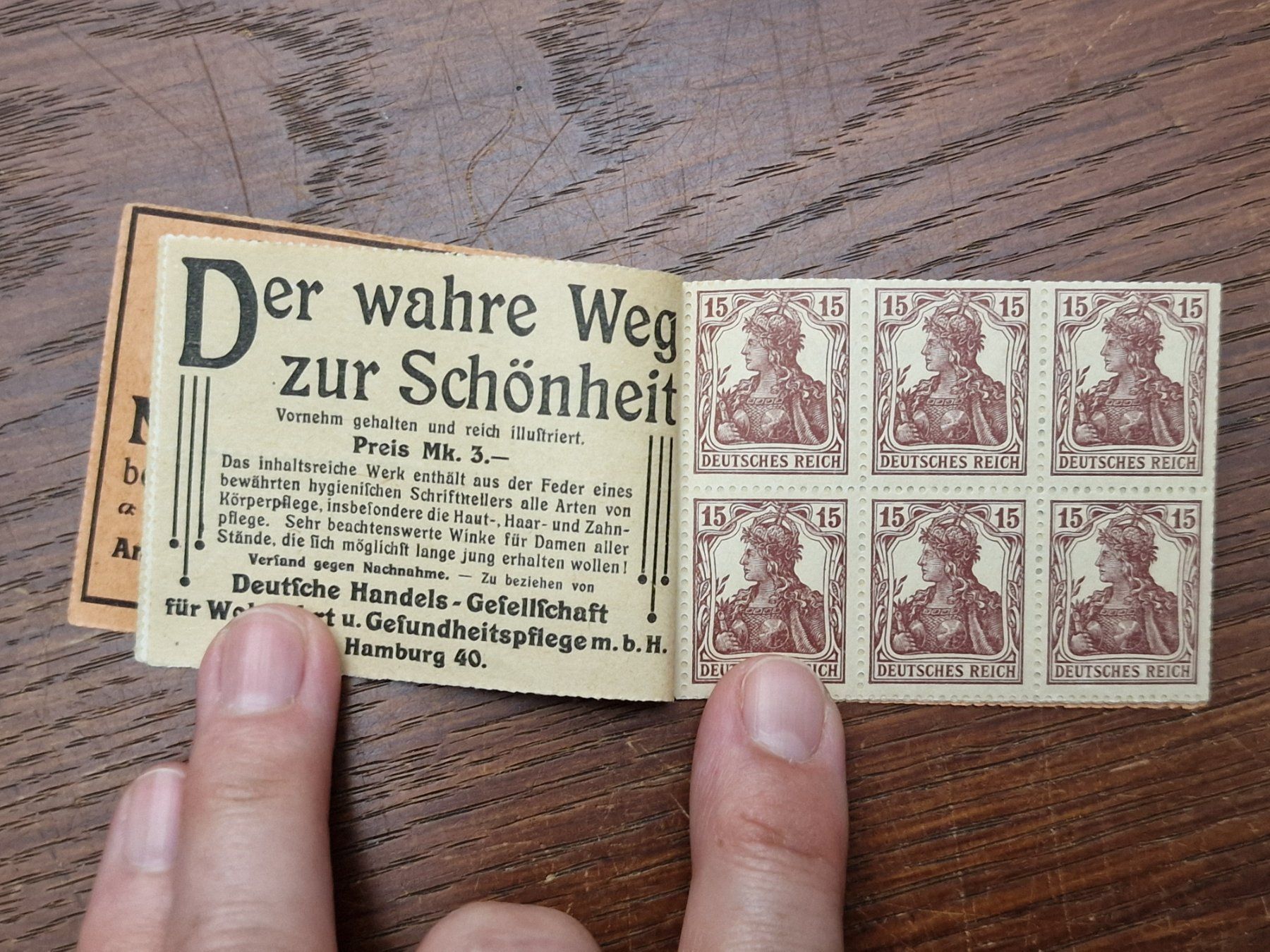 Alle Briefmarken: DEUTSCHES REICH Markenheft 1920 ** / 13A – Gebraucht aus Aesch LU von briefmarken.uray 3