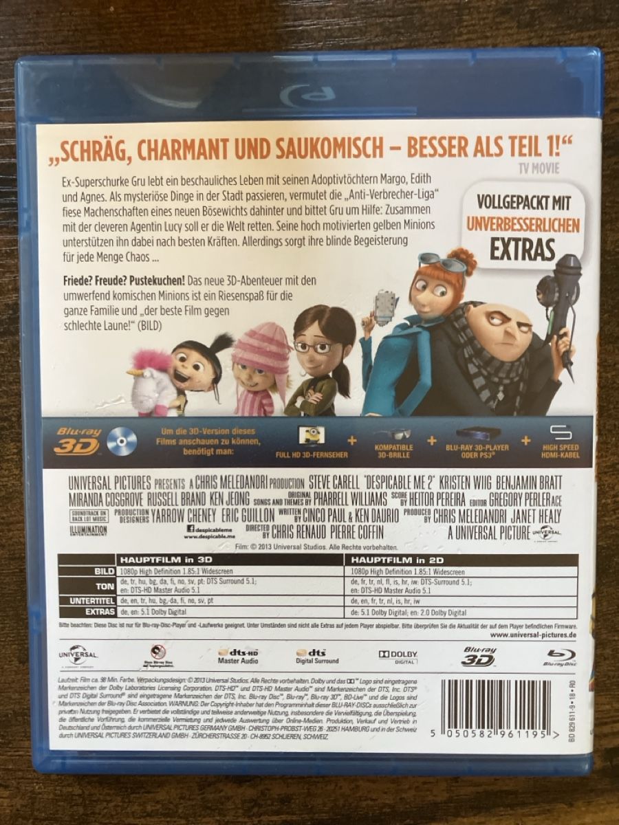 Alle DVDs: Ich einfach unverbesserlich 2 BluRay – Gebraucht aus Glarus von Jhuber78 1