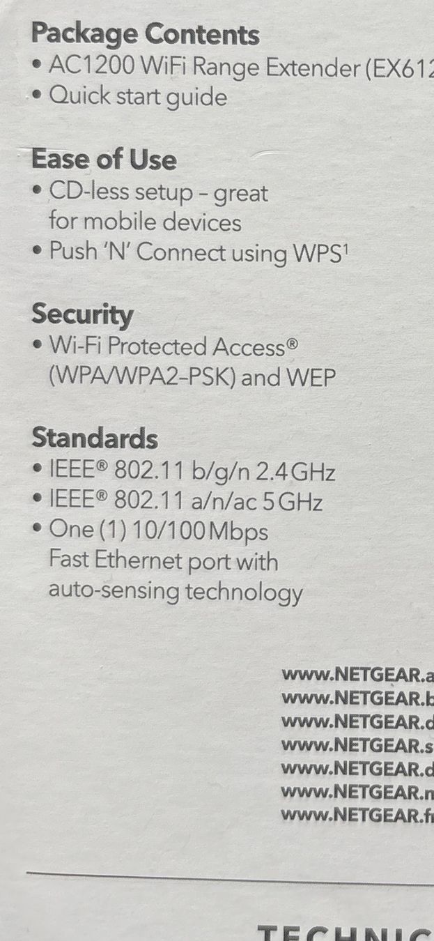 Netgear WiFi: NETGEAR WiFi Range Extender – Nuovo (secondo la descrizione) da Winterthur venduto da cwa_2rtx 4