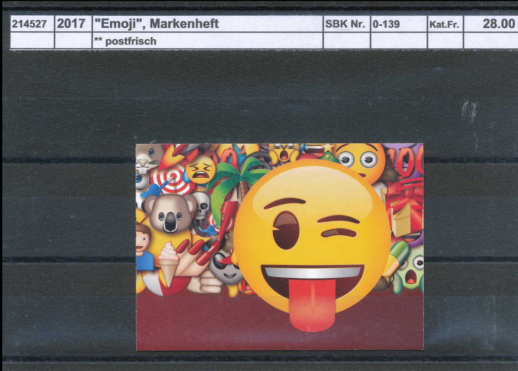 Tutti i francobolli: 2017 "Emoji", Markenheftchen, ** postfrisch – Nuovo (secondo la descrizione) da Winterthur venduto da Zupogeru