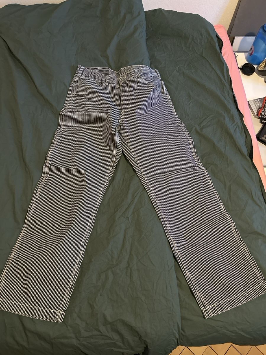 Jeans: Straight Cut Carpenter Pants gestreift  – Usato da Zürich venduto da justus_grabowsky