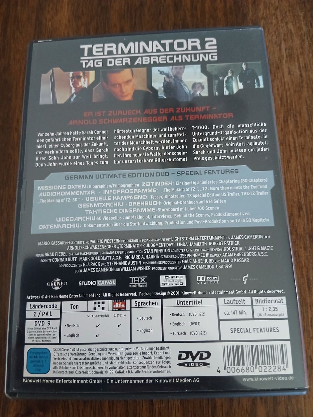 Tutti i DVDs: Terminator 2 Tag der Abrechnung DVD – Nuovo (secondo la descrizione) da Pfungen venduto da evala50 1