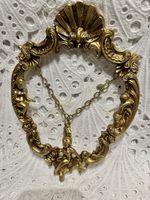 Alter goldener Bilderrahmen mit Putten Vintage 26cm