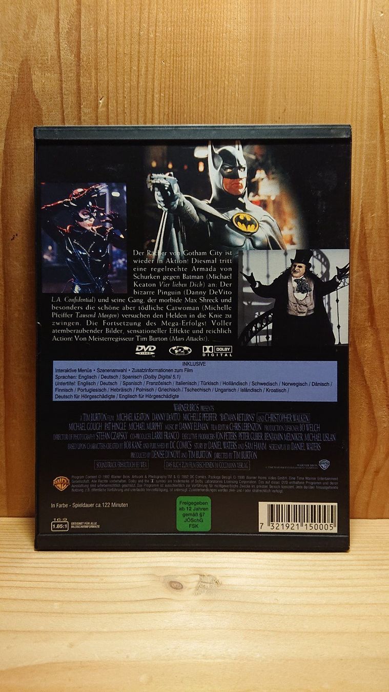 Tutti i DVDs: BATMANS RÜCKKEHR DVD mit Michael Keaton – Usato da Wilderswil venduto da Exebub 1