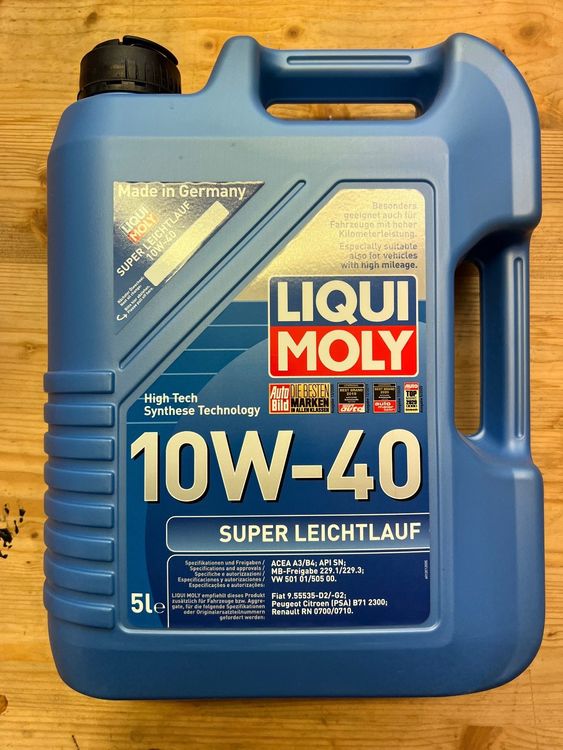 LIQUI MOLY Motoröl 10W-40 Teilsynthetisch – 5 Liter Dose Für VW, MB, Renault & Mehr