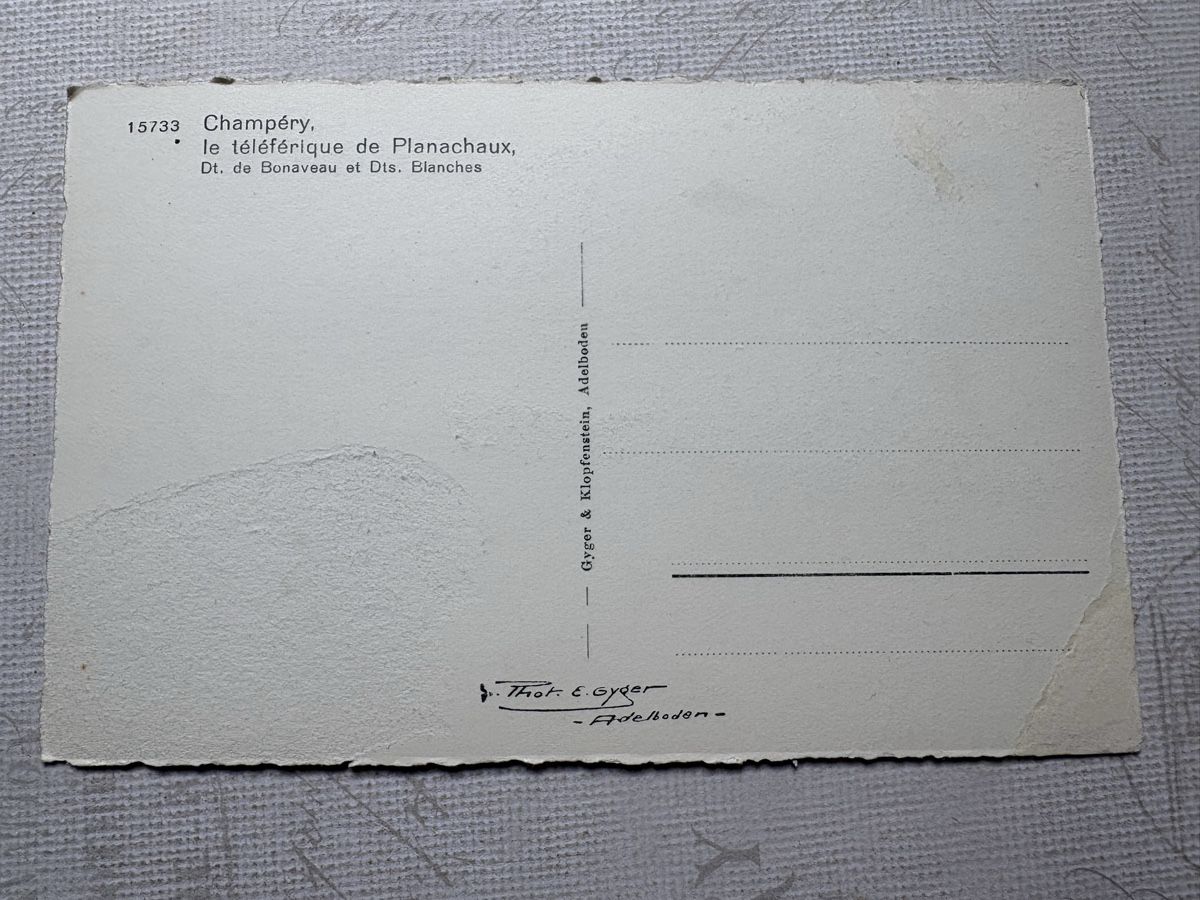 Cartoline postali: Ancienne carte Champéry - Planachaux – Usato da Zweisimmen venduto da Domii 1
