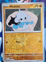 Meditite - Reverse Holo Pokemon Stellar Crown - #7.3