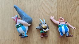 Vintage Rarität: Asterix & Obelix Figuren Bully/Plastoy