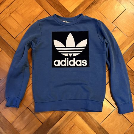Adidas Pullover, Gr. 146, blau