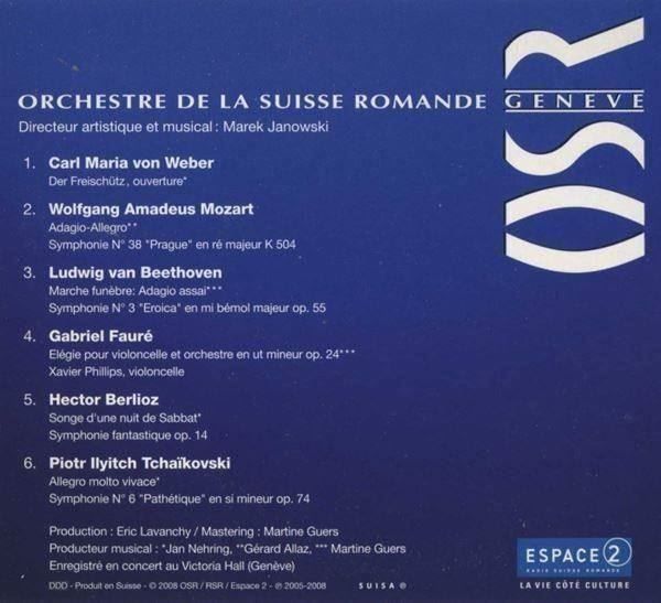 CD: Orchestre de la Suisse Romande OSR / Marek Janowski  2008 CD – Usato da Genève venduto da Cockattoo 1