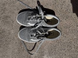 Silbrige glitzer Vans