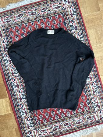 Pullover Navig black long sleeve round neck size M