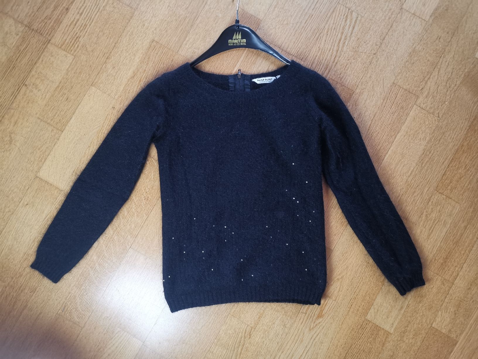 Nafnaf Maglioni & Felpe: Angora Pulli mit Pailletten, NafNaf – Usato da Uerikon venduto da pink_flamingo